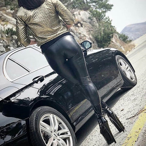 Women Faux Leather Leggings